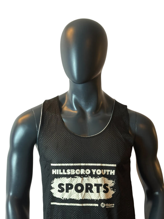 Vintage Hillsboro Youth Sports Mesh Tank Top Black #35