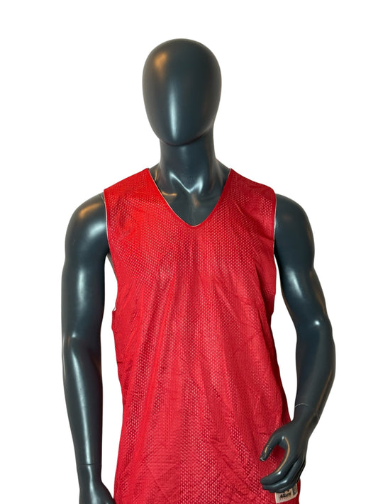 Vintage Alleson Athletic Reversible Mesh Tank Top Red
