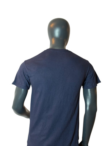 T-shirt de softball vintage Saline bleu marine jaune taille M