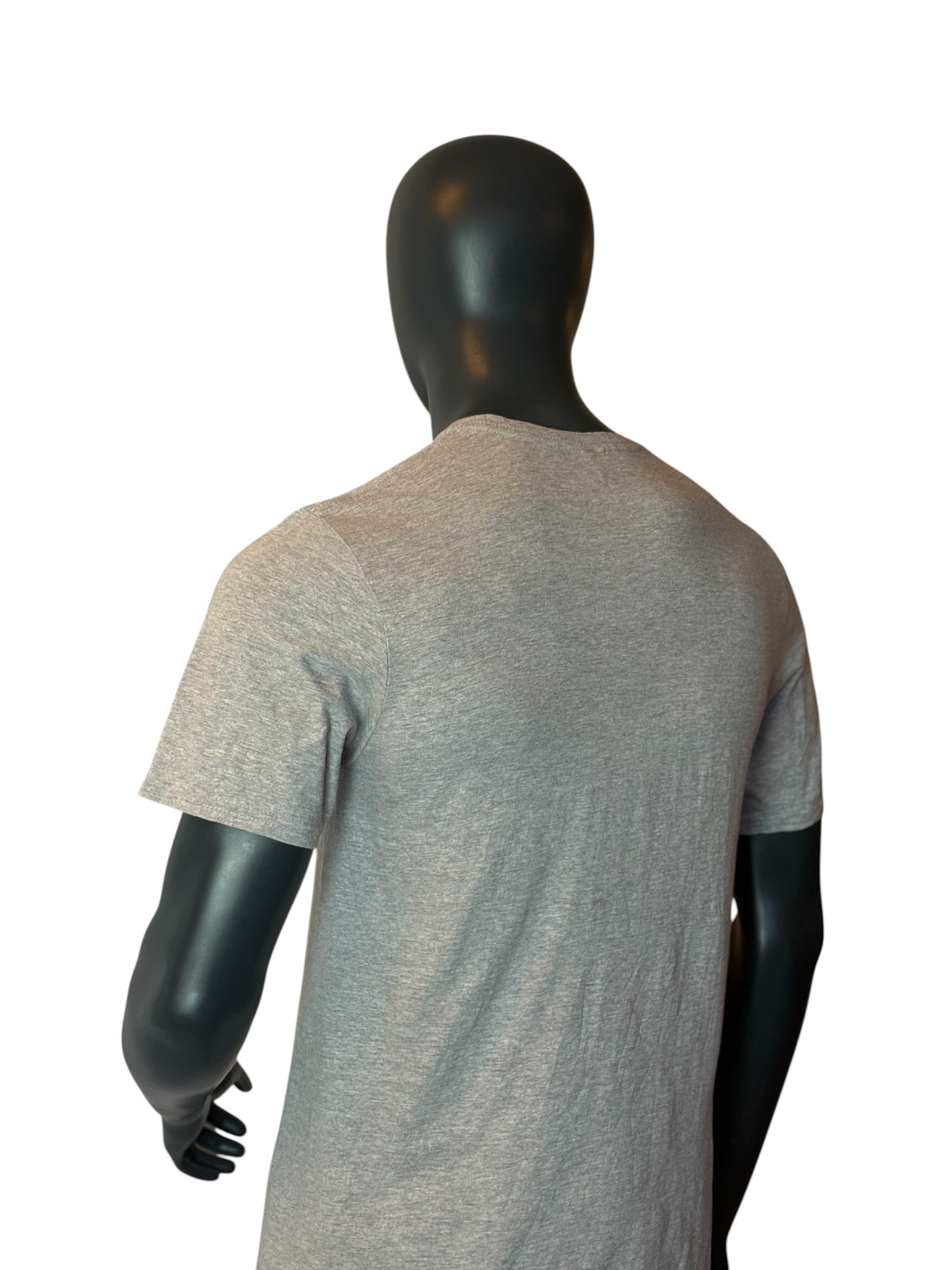 Vintage Graphic T Shirt Grey The King Is Coming Size M