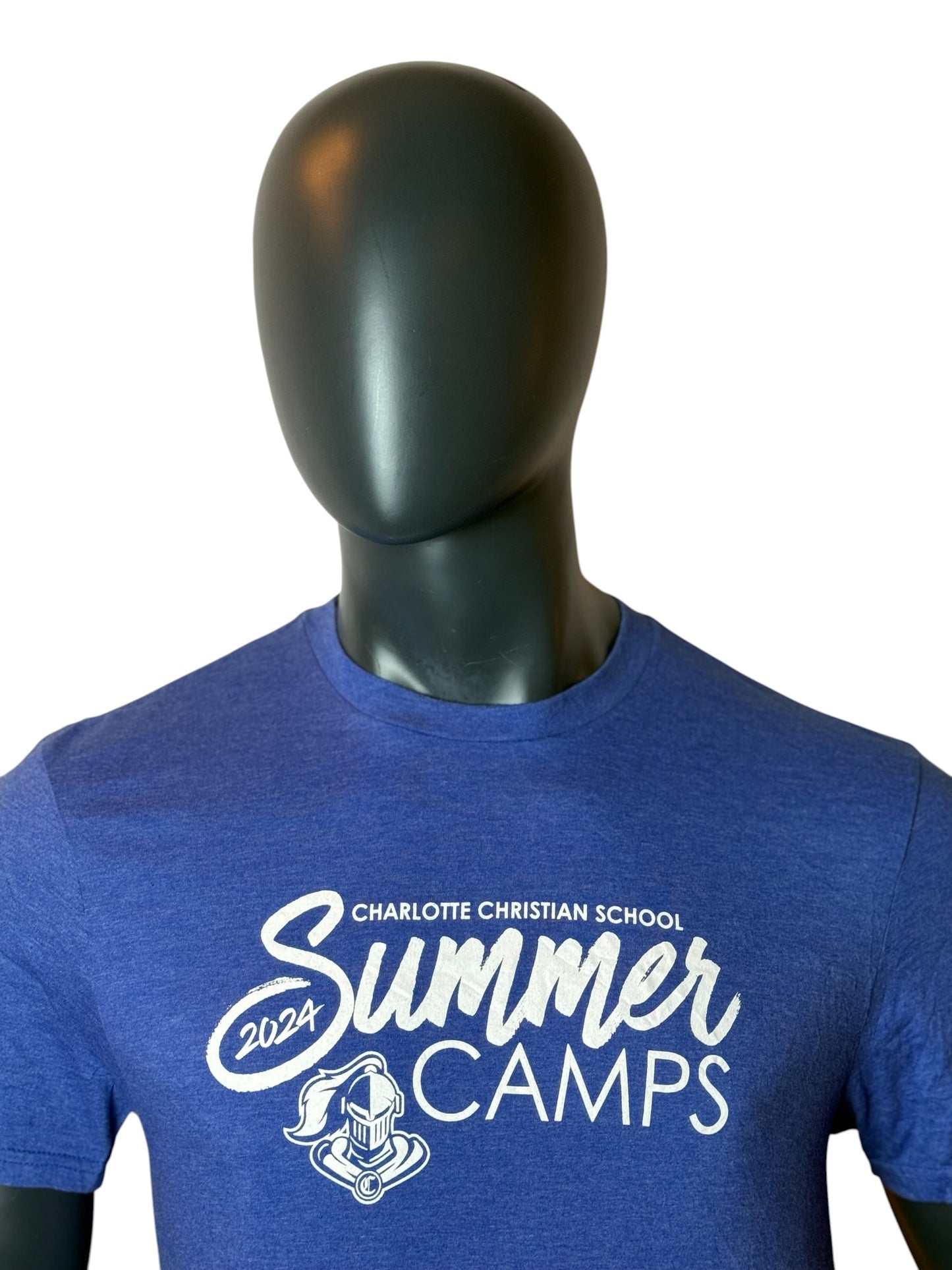 Vintage Charlotte Christian School “Summer Camps 2024” T-Shirt Blue Size M