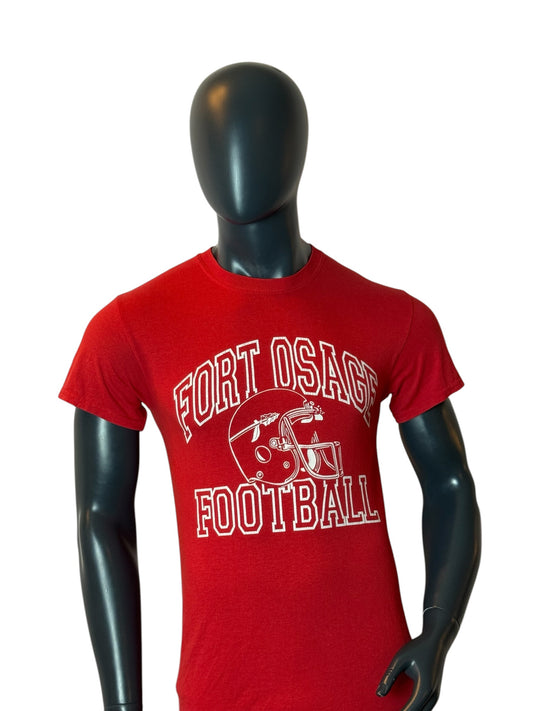 Fort Osage Football T Shirt Red Vintage Retro College Style