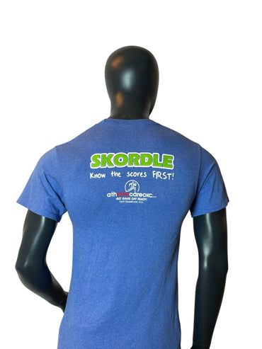 T-shirt de basketball Vintage Frontier Team Camp bleu taille S style universitaire rétro