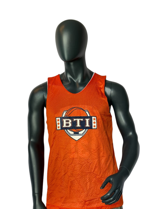 Vintage BTI Basketball Jersey Orange Reversible 2in1 Number 31 Mesh Tank