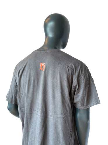 T-shirt vintage Université d'Heidelberg gris Imprimé collège Oversize Streetwear Rétro Unisexe Taille 2XL