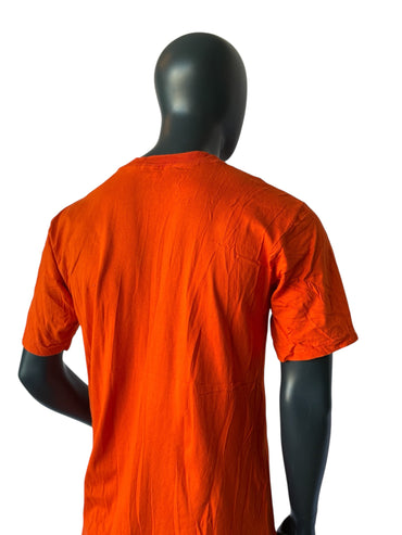 T-shirt orange vintage The University of Texas at El Paso, imprimé collège, taille L