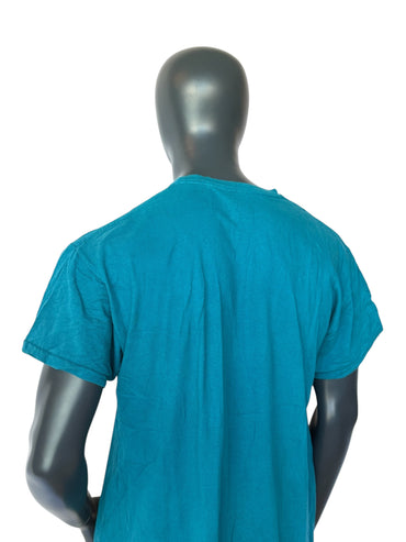 T-shirt Vintage King University vert, style universitaire, imprimé, taille L