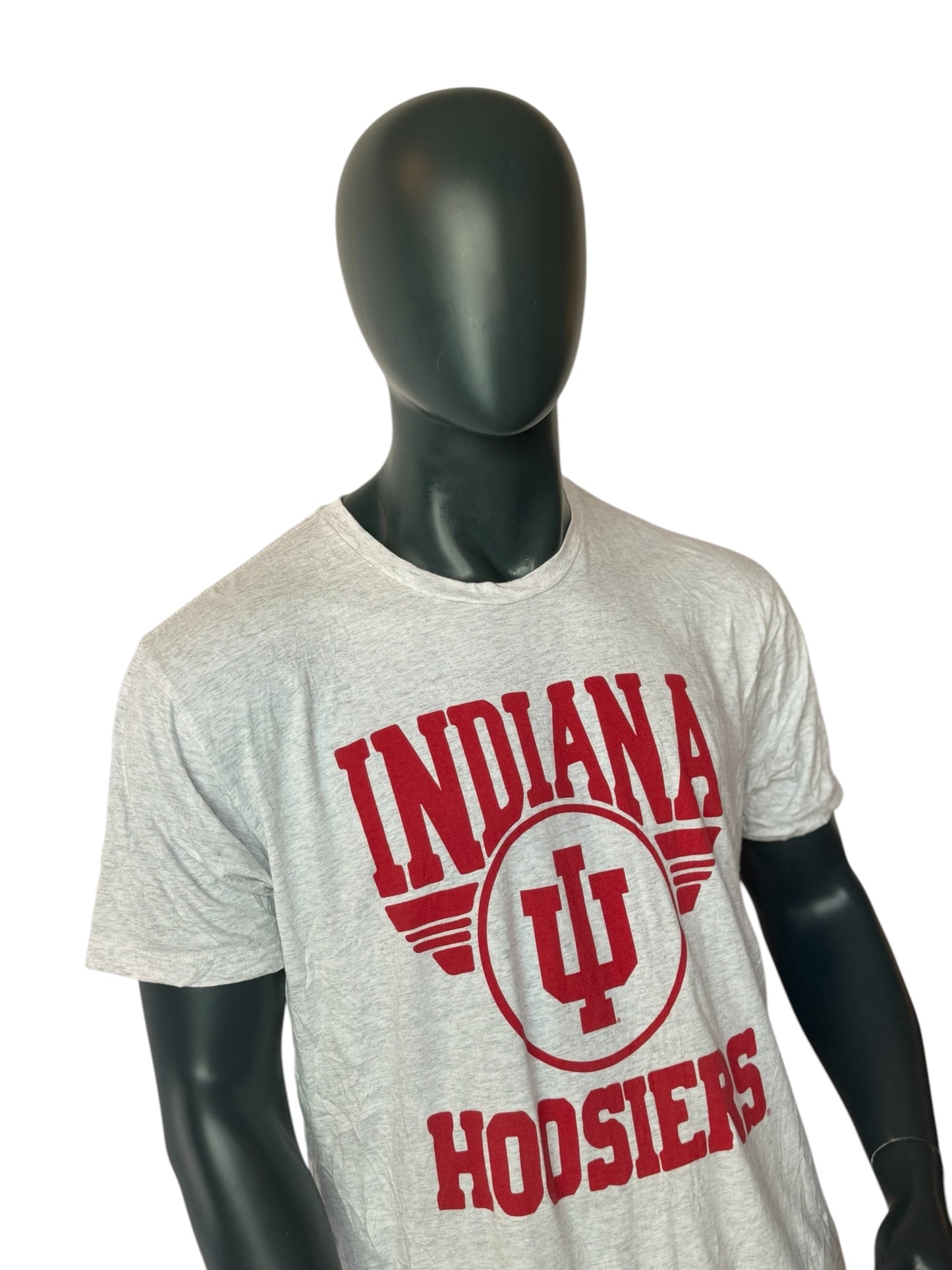 Indiana Hoosiers Vintage College T-Shirt Grau Rot Size XL