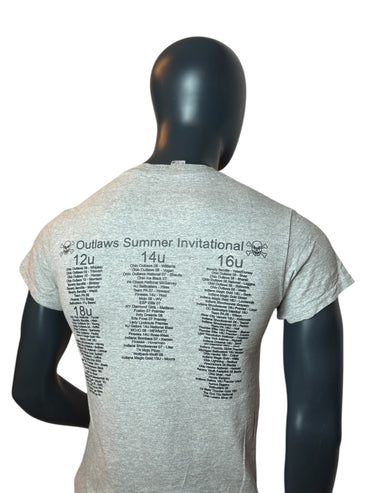 T-shirt Vintage Outlaws Summer Invitational Gris Taille S