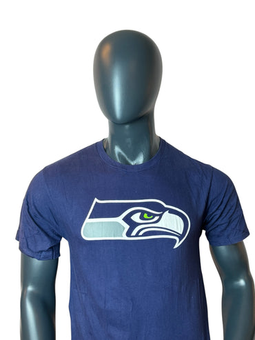 T-shirt vintage Seattle Seahawks bleu marine taille M