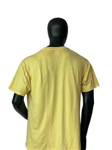 Levi’s Minimal Logo T Shirt Vintage Style Basic Essential Tee Yellow Size L