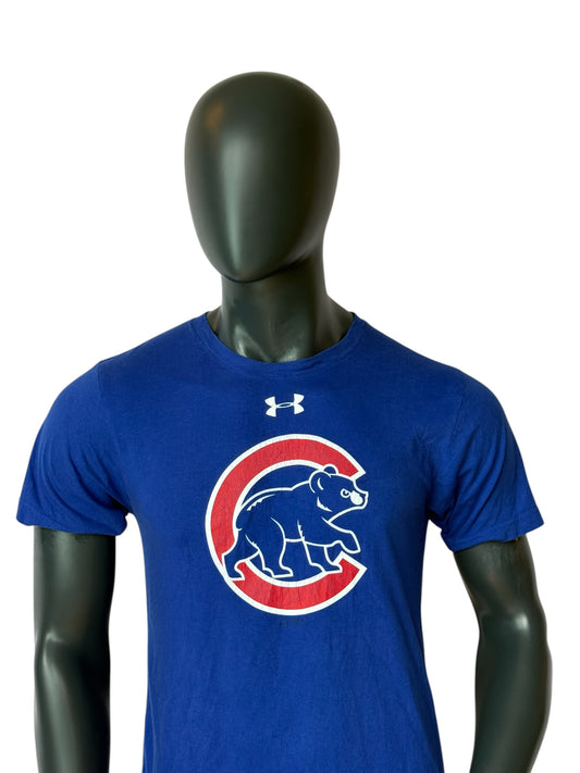 Under Armour Chicago Cubs MLB T Shirt Vintage Style Retro Baseball