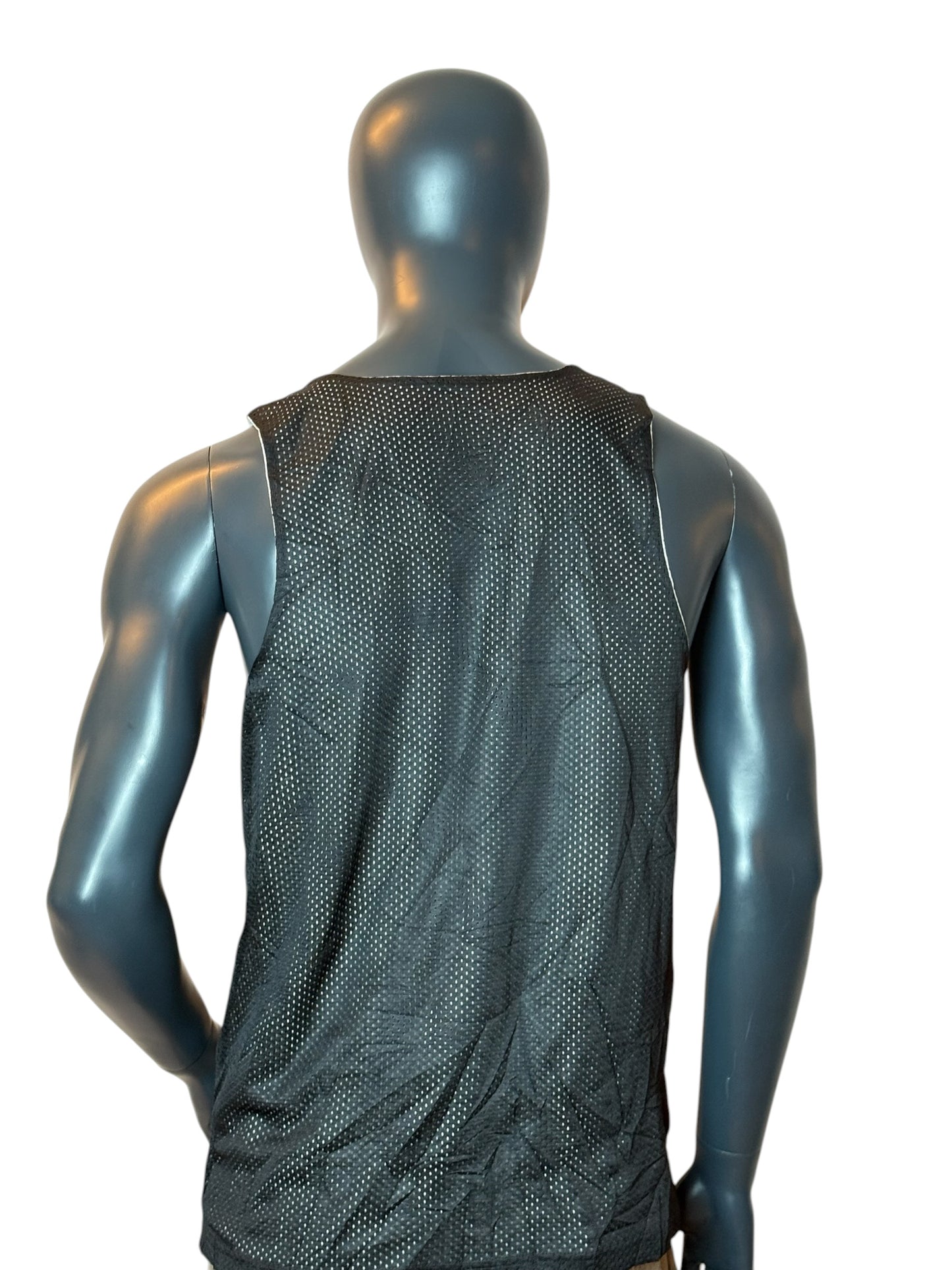 Nike Vanity Shores Basketball Mesh Jersey Black Green Retro Style Size M