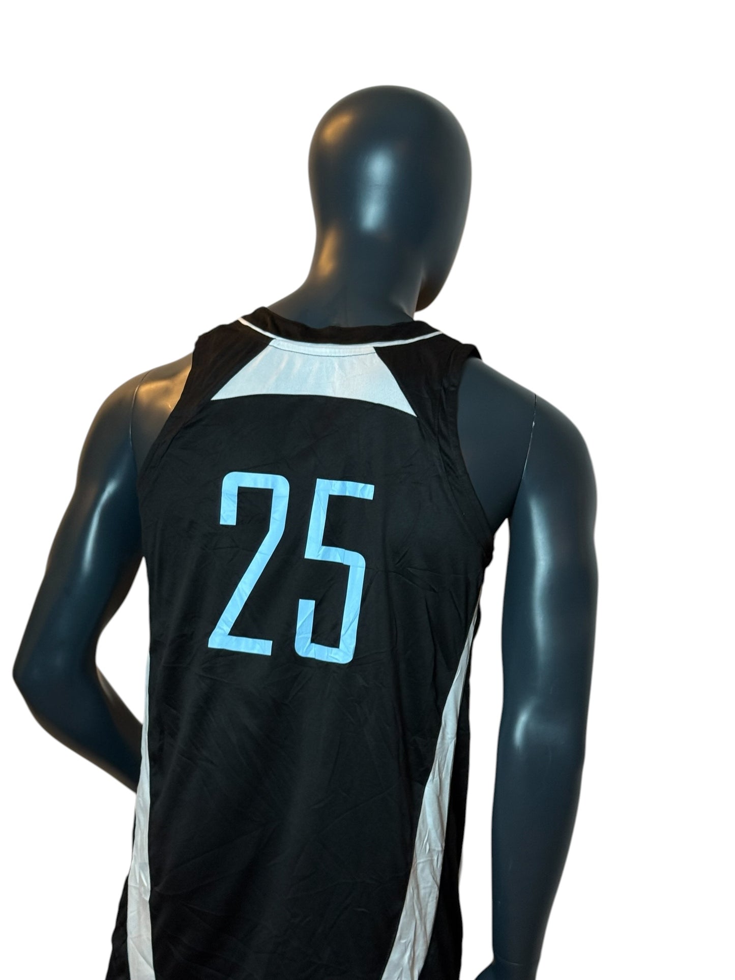 Lakeridge Basketball Vintage Style Jersey Black Number 25 Size L