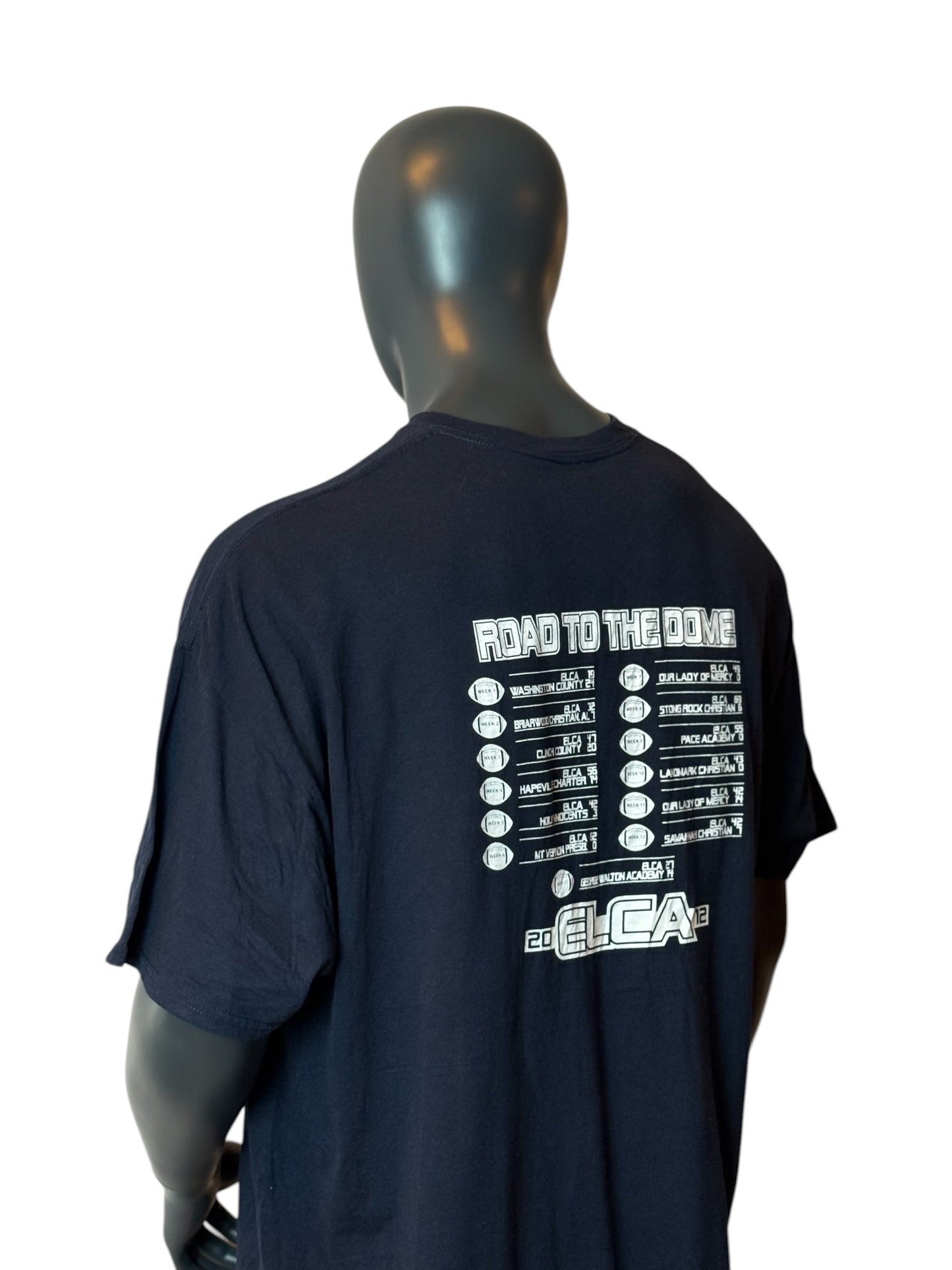Eagles Landing vs Prince Avenue Championship T-Shirt Navy Vintage Football Tee Size XXL