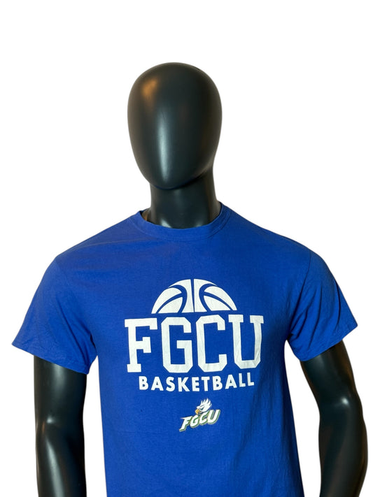 FGCU Basketball T-Shirt Blue Vintage College Sports Tee Size M