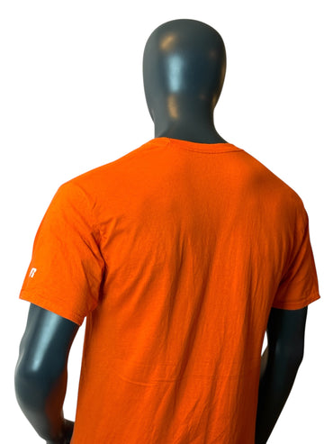Campbell Fighting Camels T-Shirt Orange Vintage College Sports Tee Size L