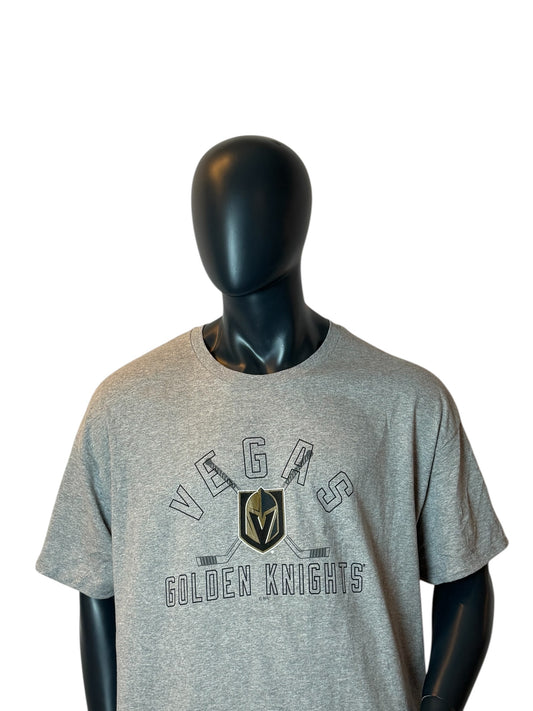 Vegas Golden Knights Vintage Retro T-Shirt Grey Size XL NHL