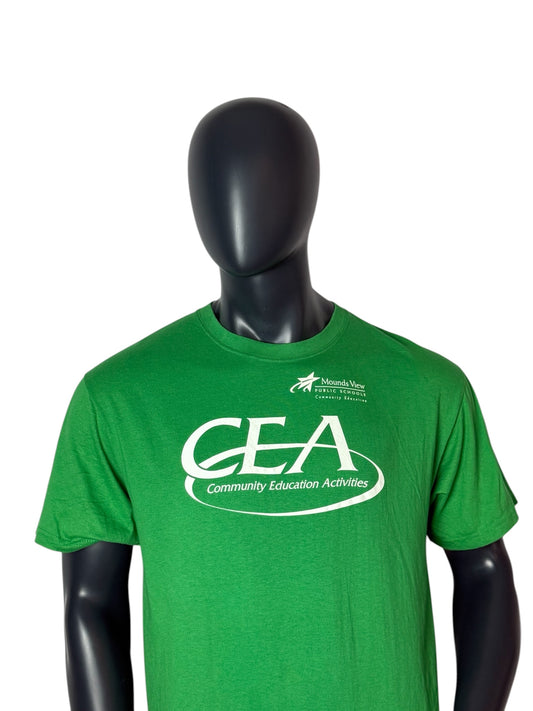 Vintage GEA Community Education T-Shirt Green Print