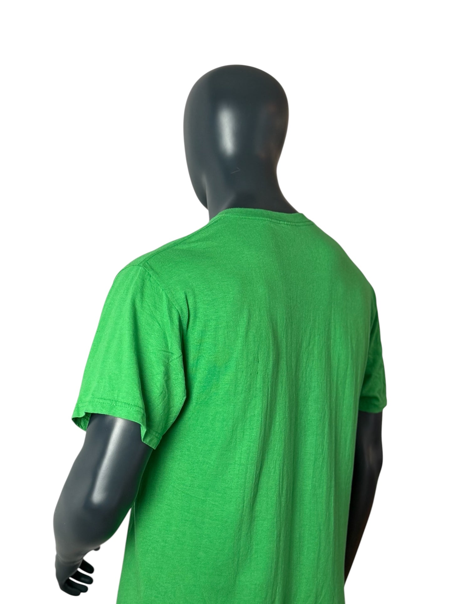 Vintage GEA Community Education T-Shirt Green Print Size L