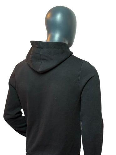 Sweat à capuche Jack Daniel’s vintage noir imprimé logo whiskey streetwear rétro taille L