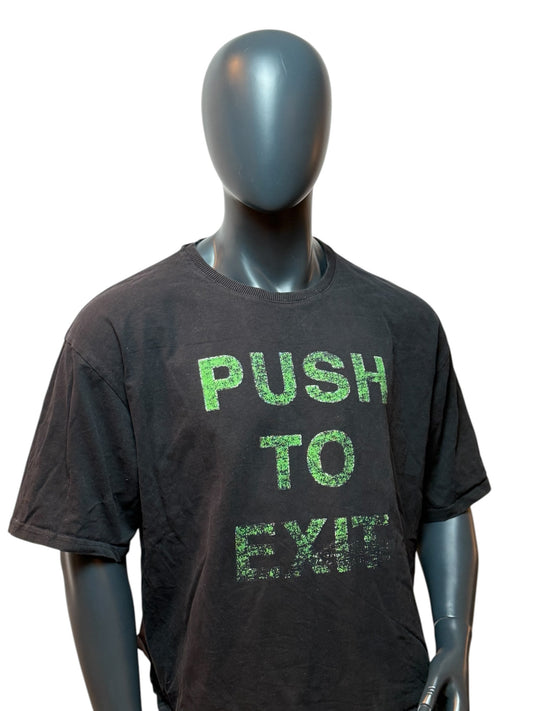 Push To Exit 6PM T-Shirt Black Graphic Tee Streetwear