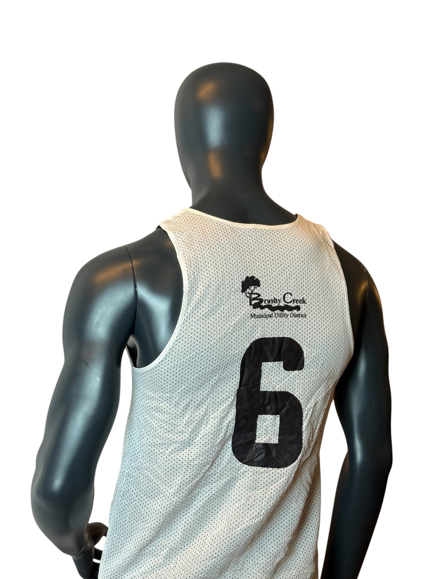 Brushy Creek Basketball Reversible Jersey Black White Tank Top Size S