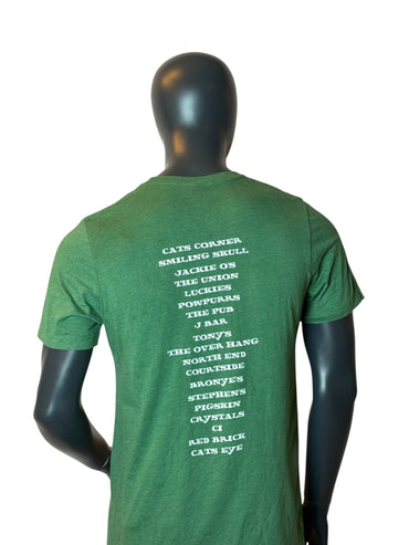 OU Shuffle Cohort 25 Graphic T-Shirt Vert Rétro Vintage College Streetwear Taille L