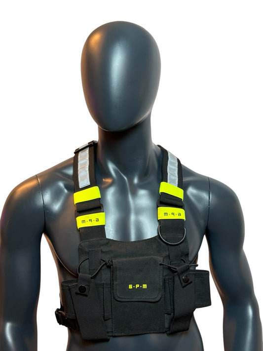Tactical 6PM Chest Rig Bag Neon Black Limited Drop Early Collection Rare Streetwear