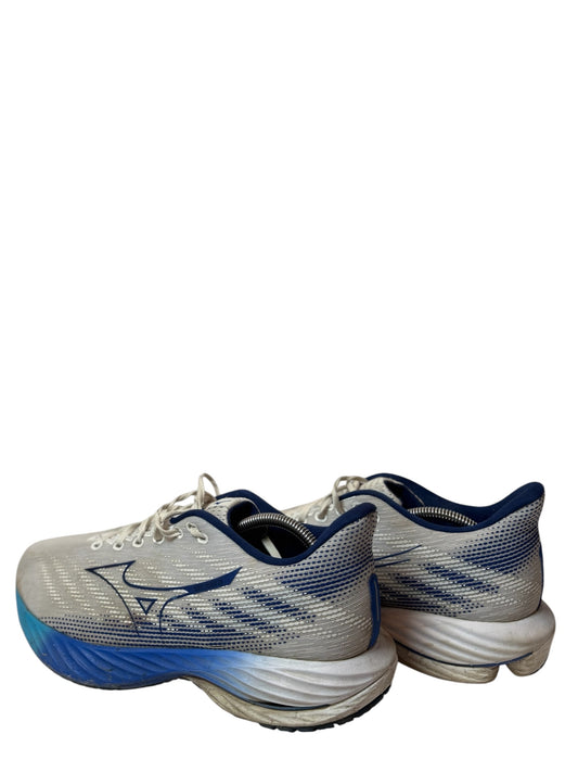 Mizuno Wave Rider 27 Running Shoes White Blue Sneaker Sport