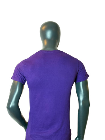 T-shirt vintage Concordia University Real Uncommon Life violet à motif, taille S