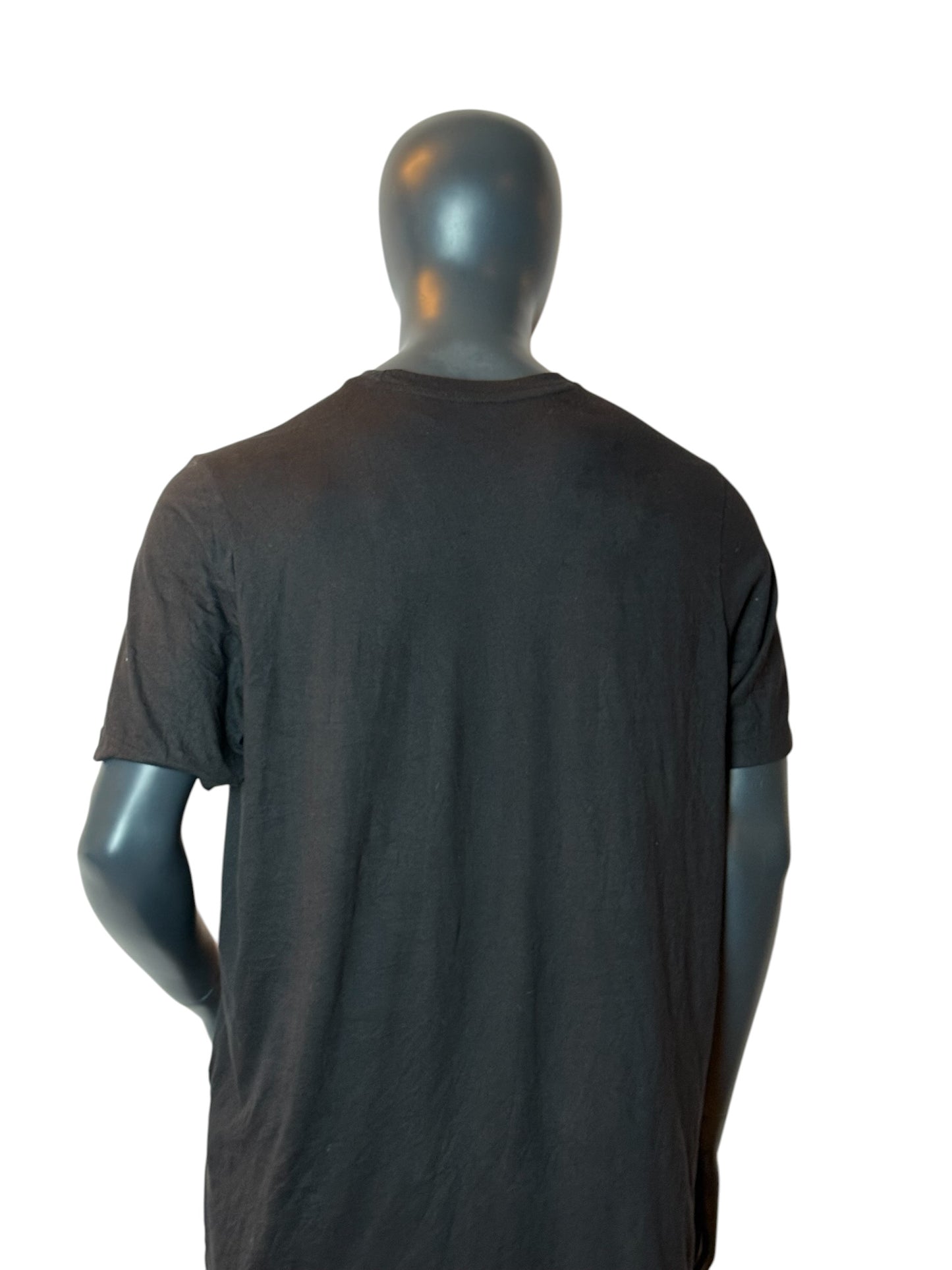Vintage Adidas Basic T Shirt Black Small Logo Minimal Tee Size XL