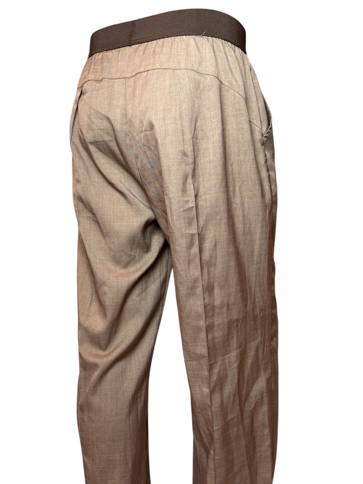 Herren Stoffhose Braun – Relaxed Fit mit Elastikbund | Vintage & Komfortabel