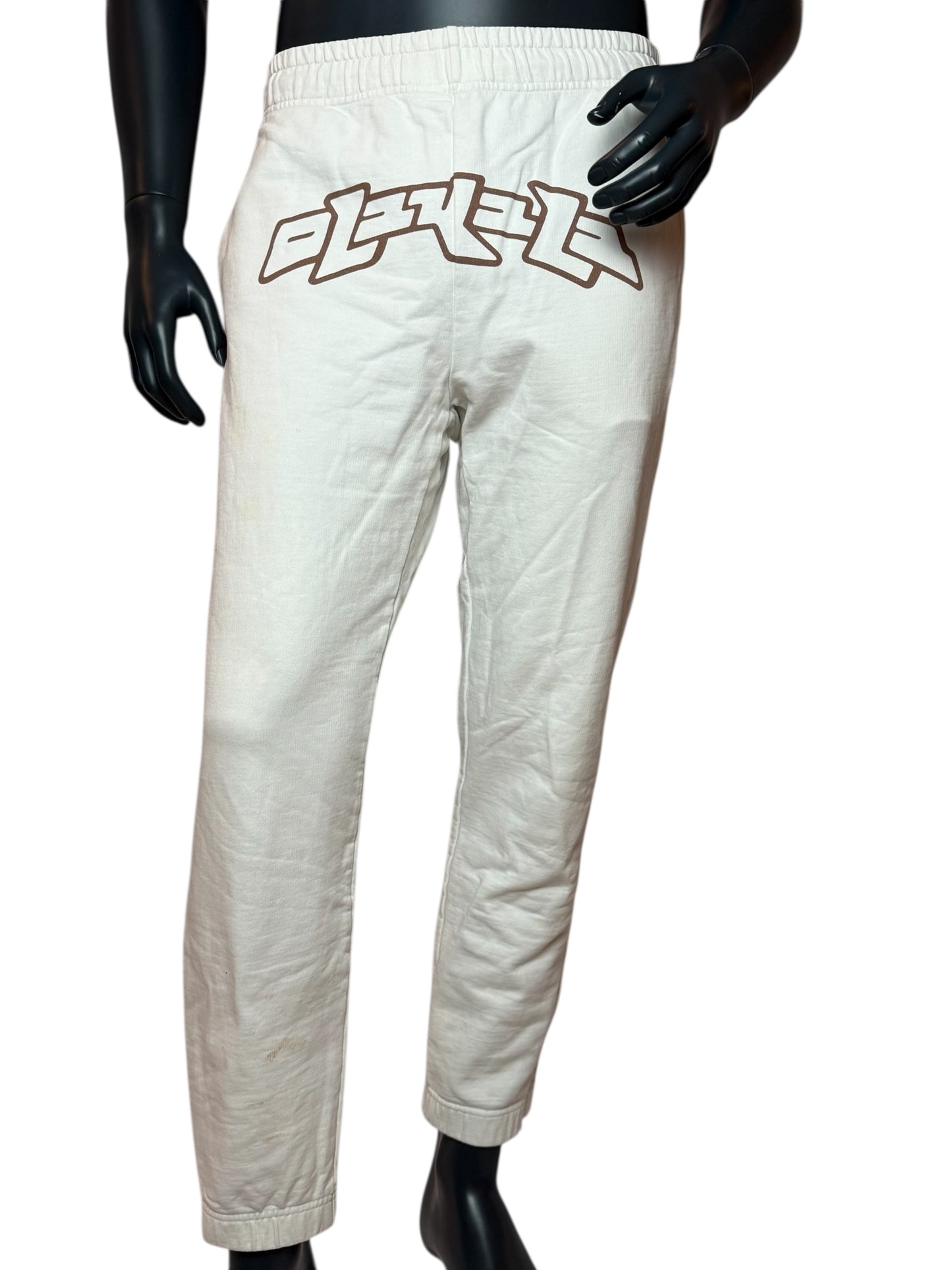 OLAKALA Sweatpants Weiß – Premium Streetwear Jogginghose mit Frontprint