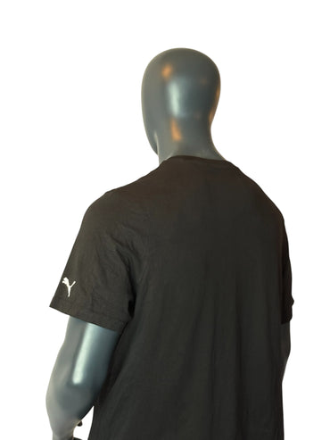 T-shirt Puma Logo Noir Grand Logo Vêtement de sport vintage Streetwear Taille XL