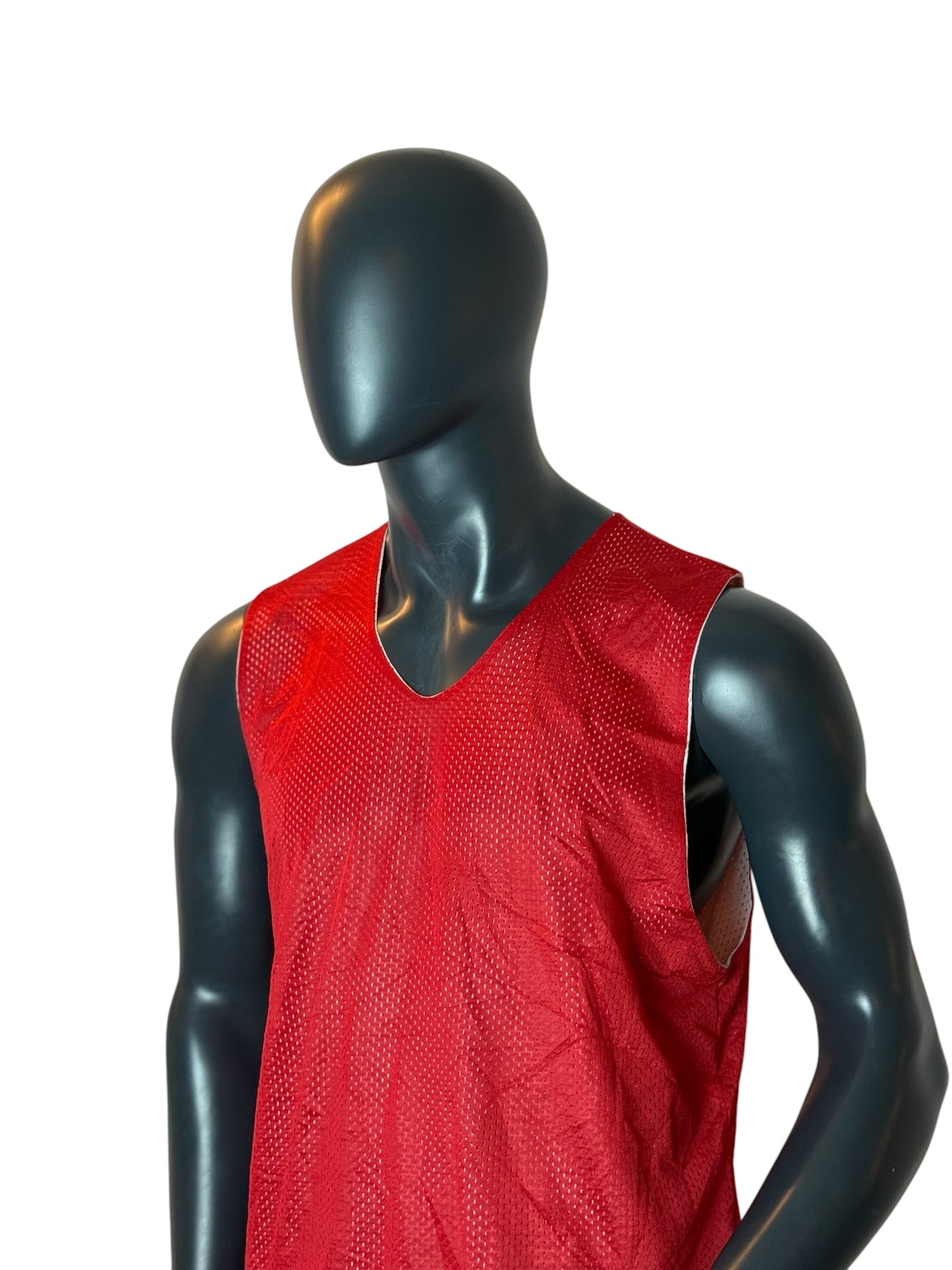 Vintage Alleson Athletic Reversible Mesh Tank Top Red Size L