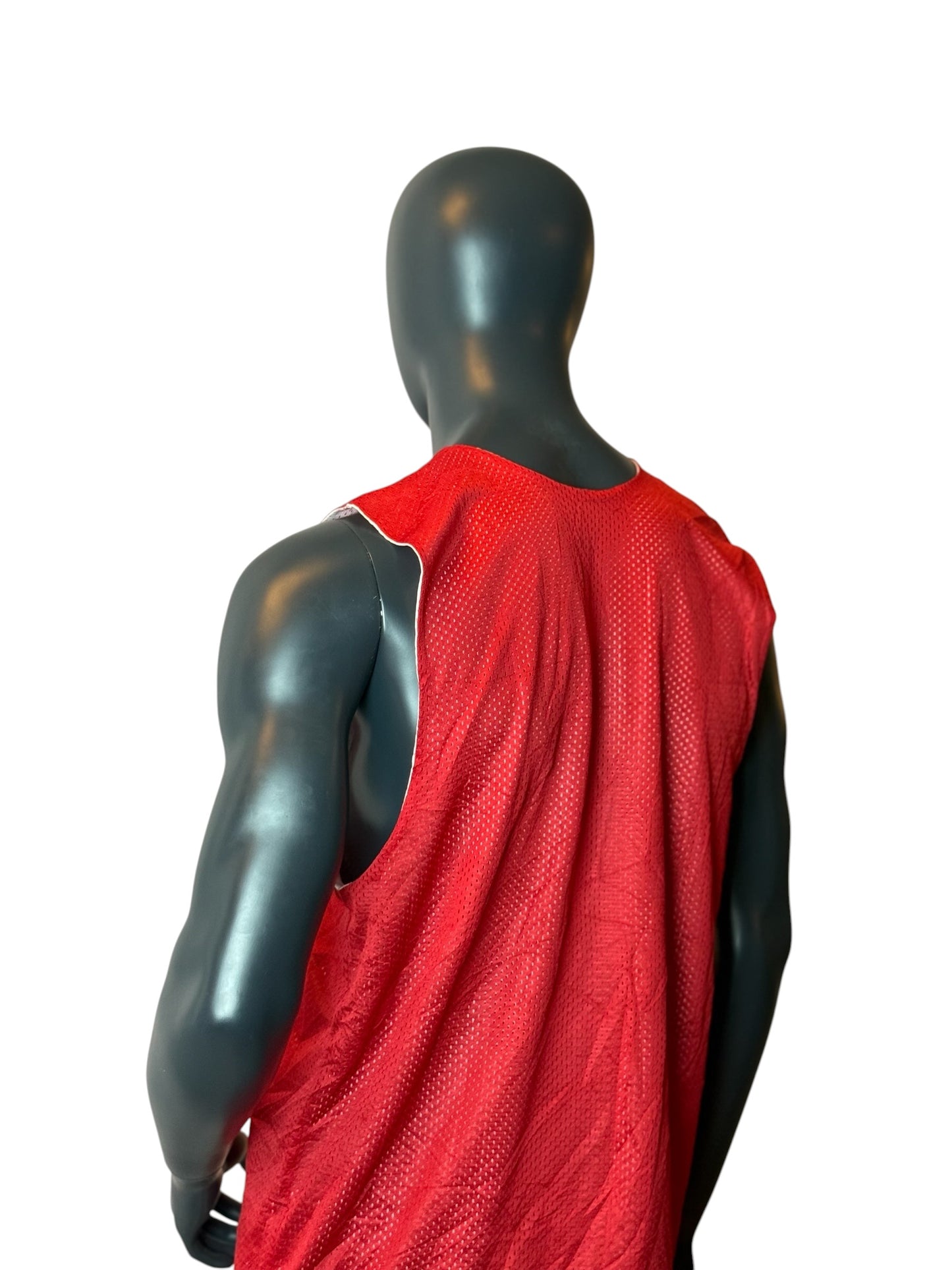 Vintage Alleson Athletic Reversible Mesh Tank Top Red Size L