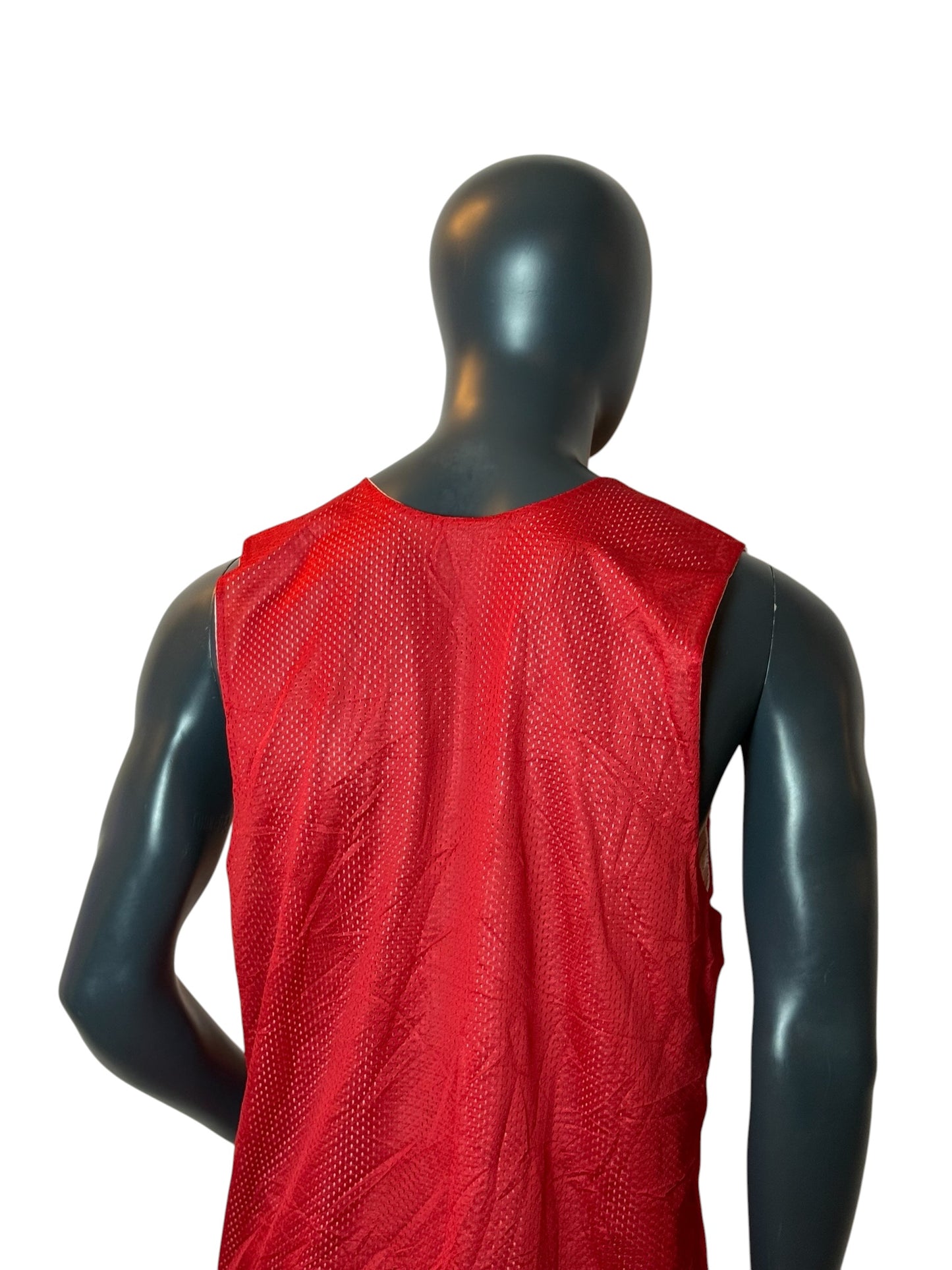 Vintage Alleson Athletic Reversible Mesh Tank Top Red Size L