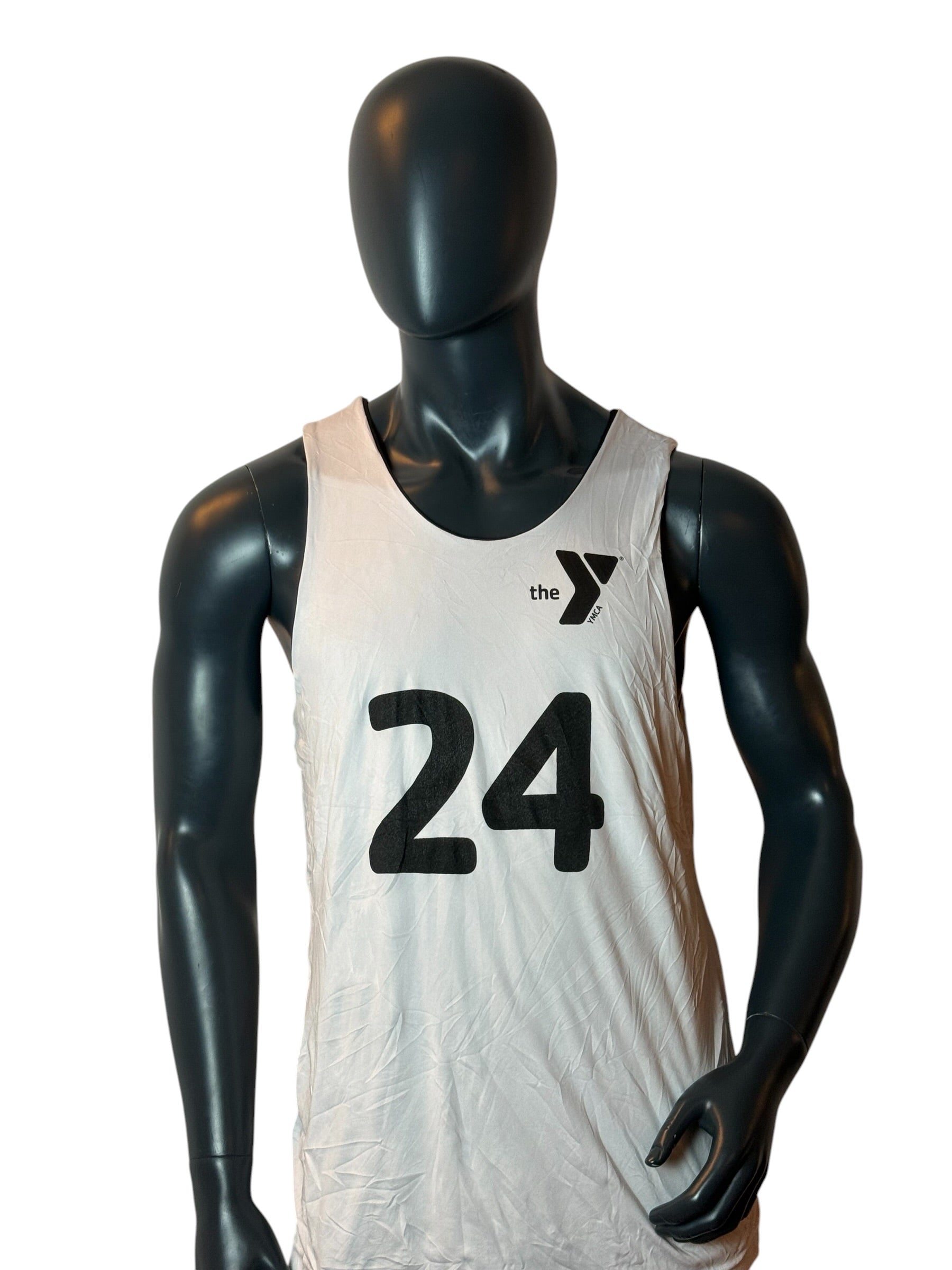 Vintage Reversible YMCA Jersey White Black