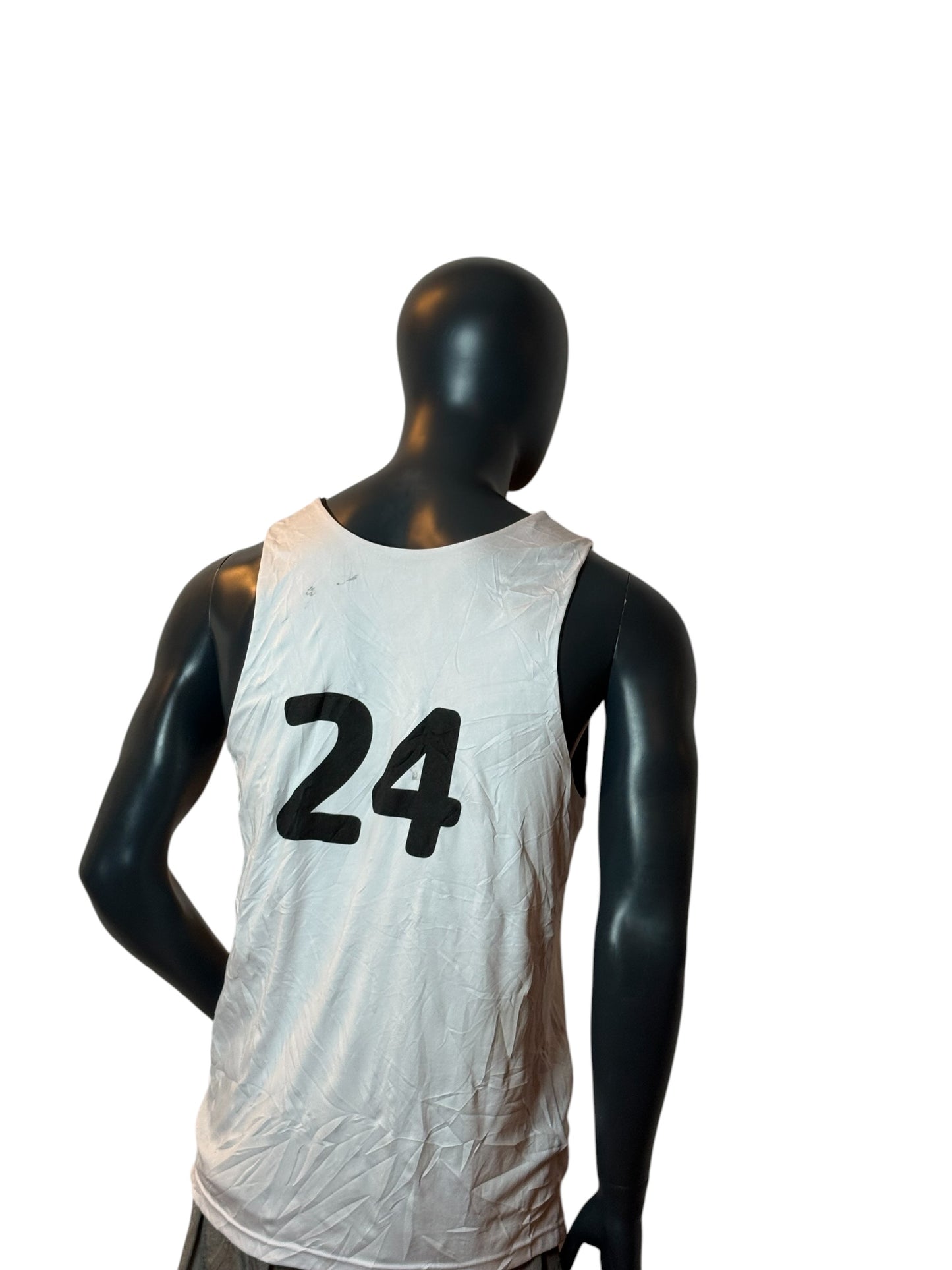 Vintage Reversible YMCA Jersey White Black Size L