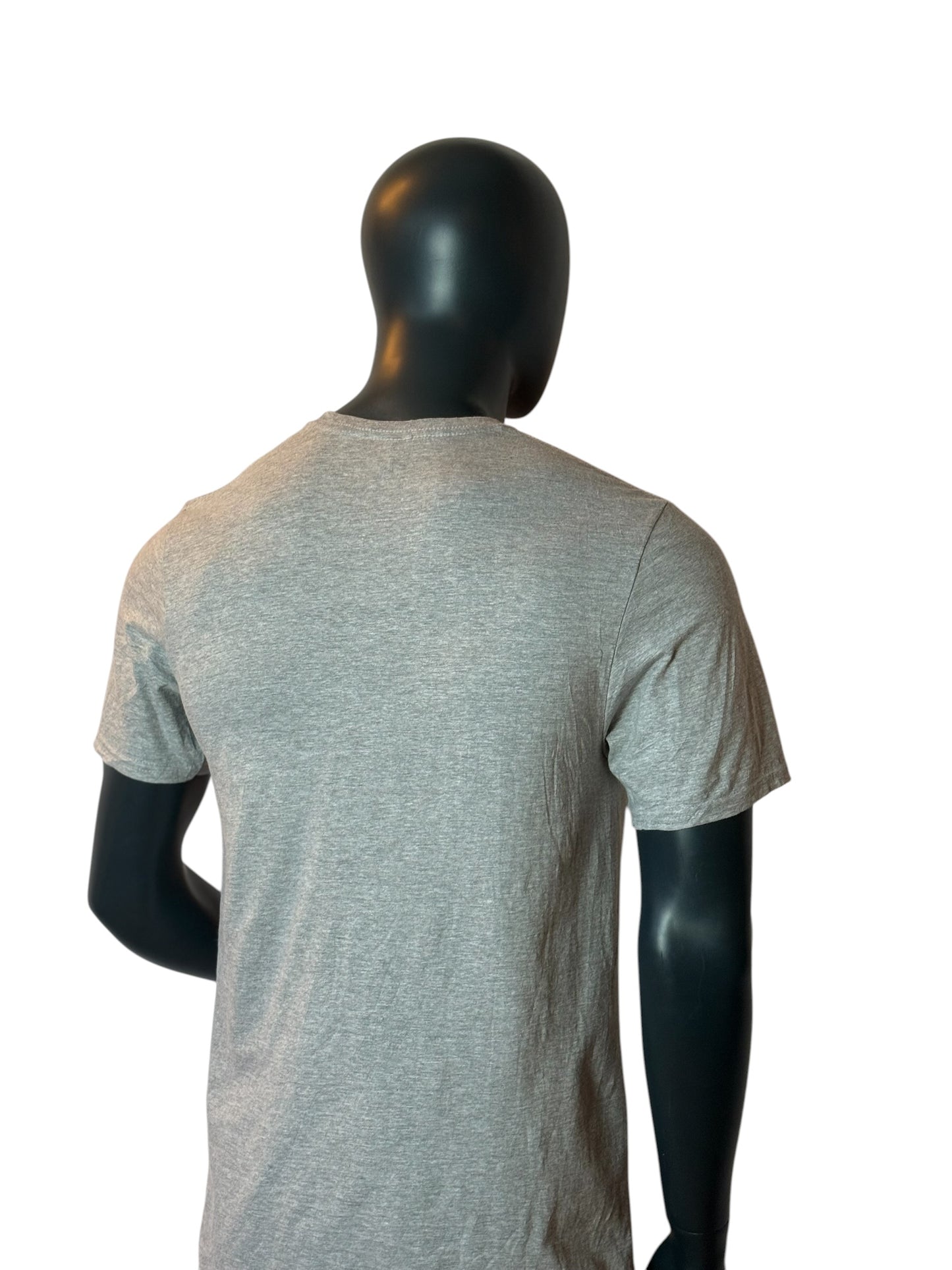 Vintage Graphic T Shirt Grey The King Is Coming Size M