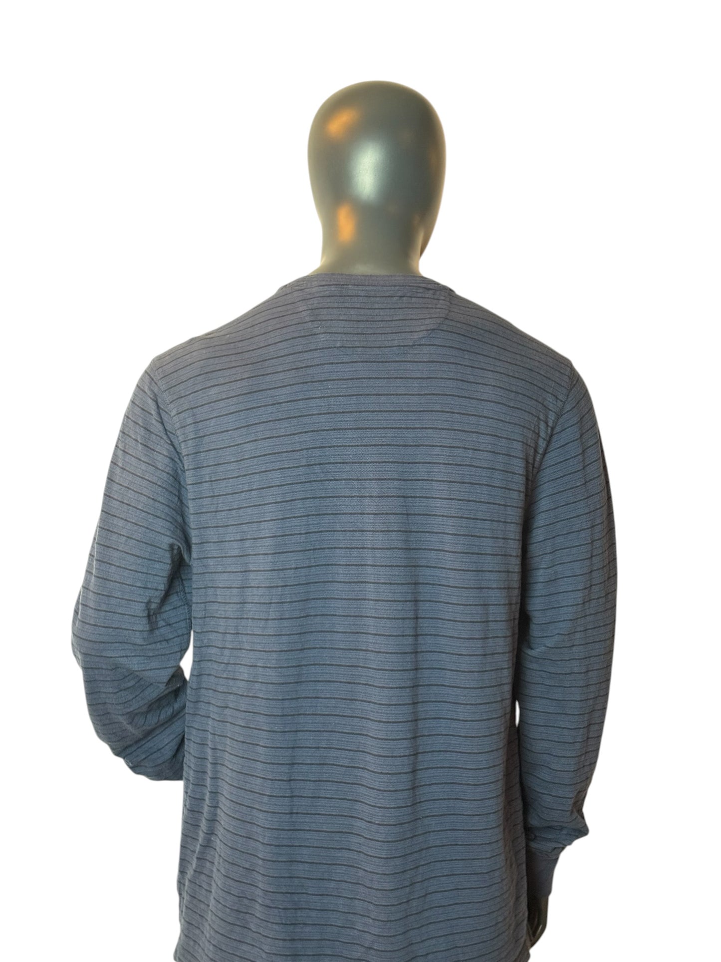 Vintage CHAPS Striped Longsleeve Henley – Size XL