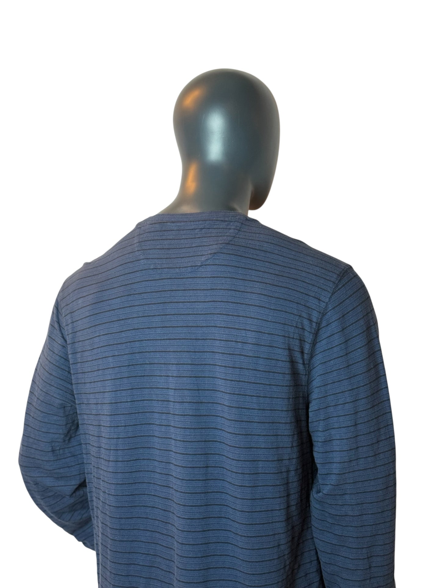 Vintage CHAPS Striped Longsleeve Henley – Size XL