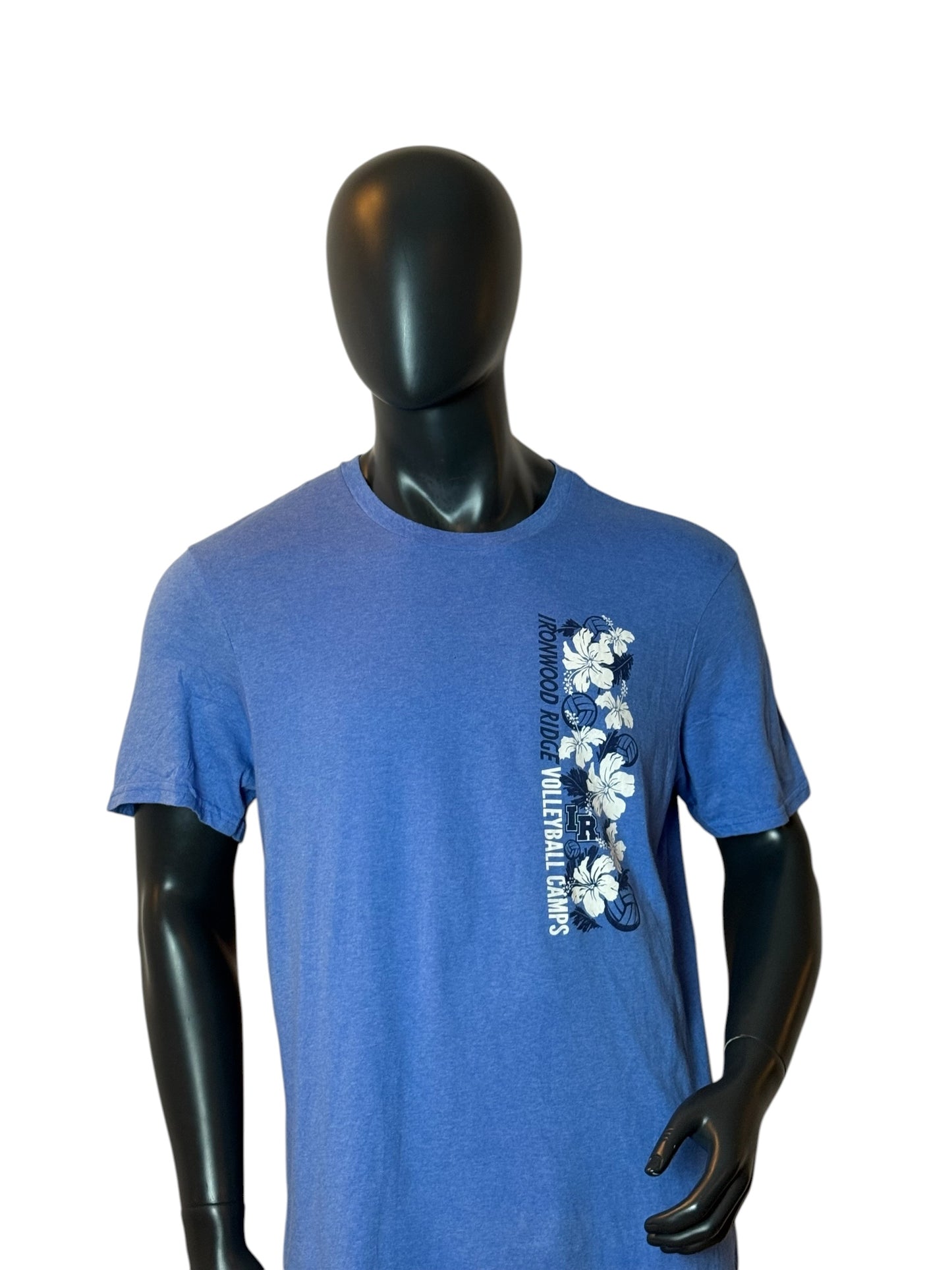 Ironwood Ridge Volleyball Camps T-Shirt Blue Size XL