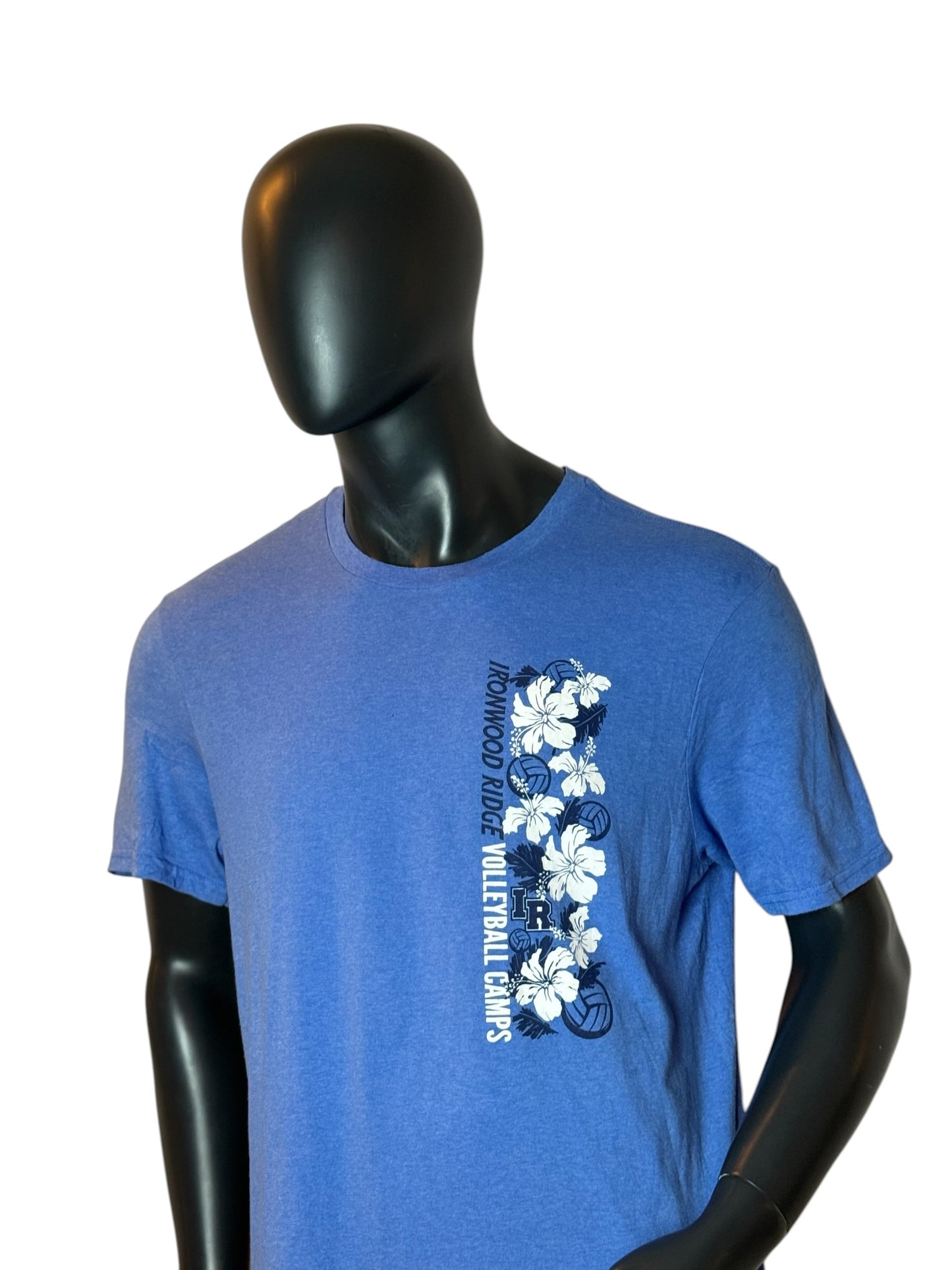 Ironwood Ridge Volleyball Camps T-Shirt Blue Size XL