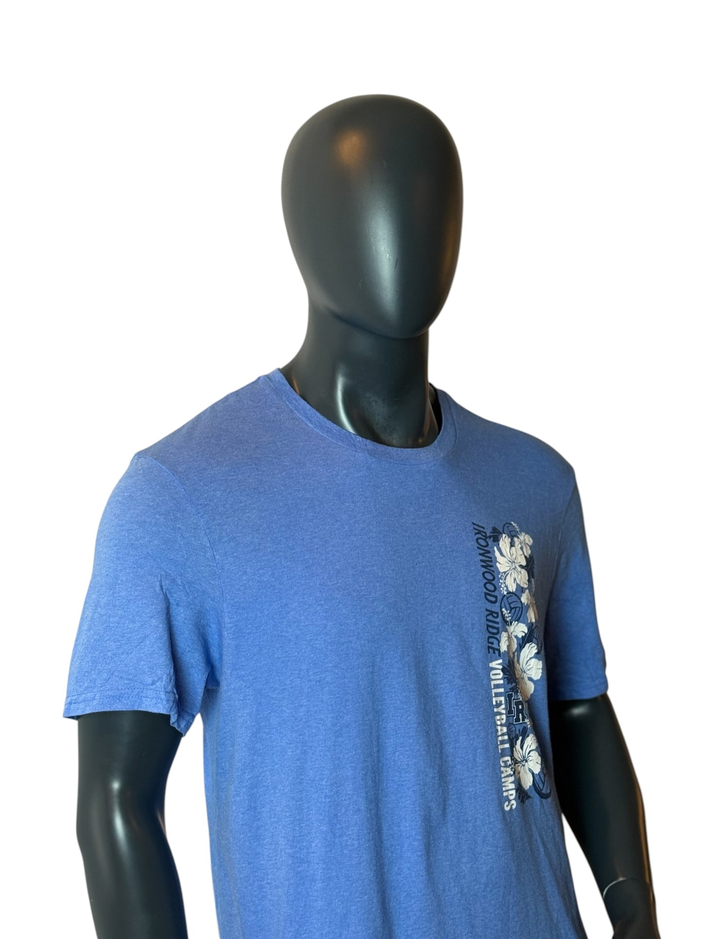 Ironwood Ridge Volleyball Camps T-Shirt Blue Size XL