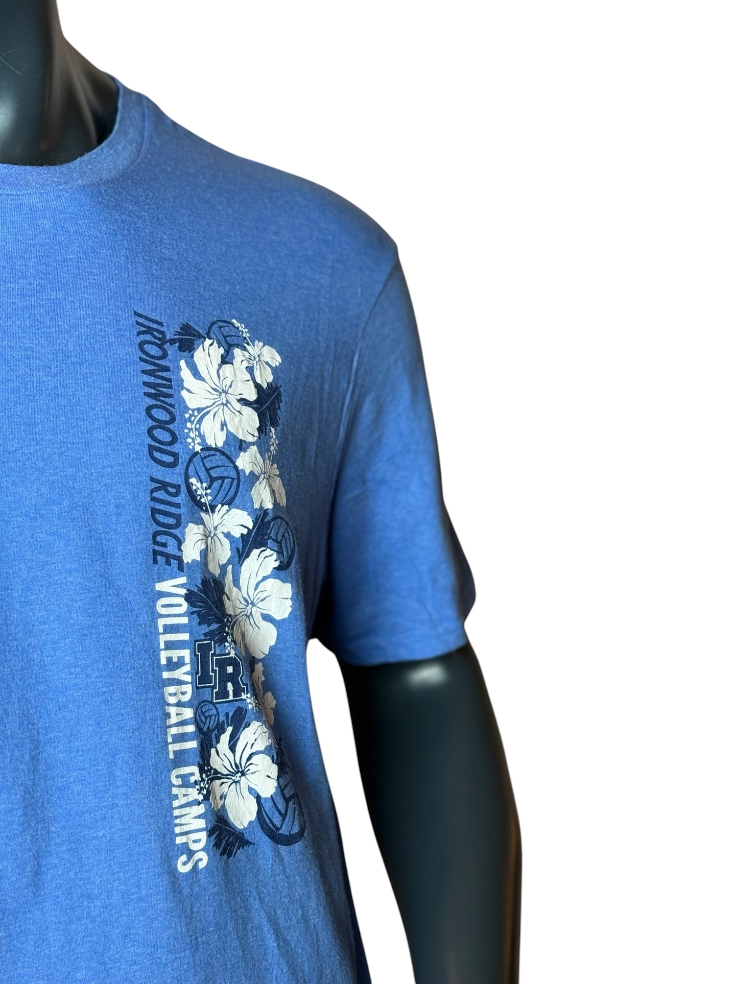 Ironwood Ridge Volleyball Camps T-Shirt Blue Size XL