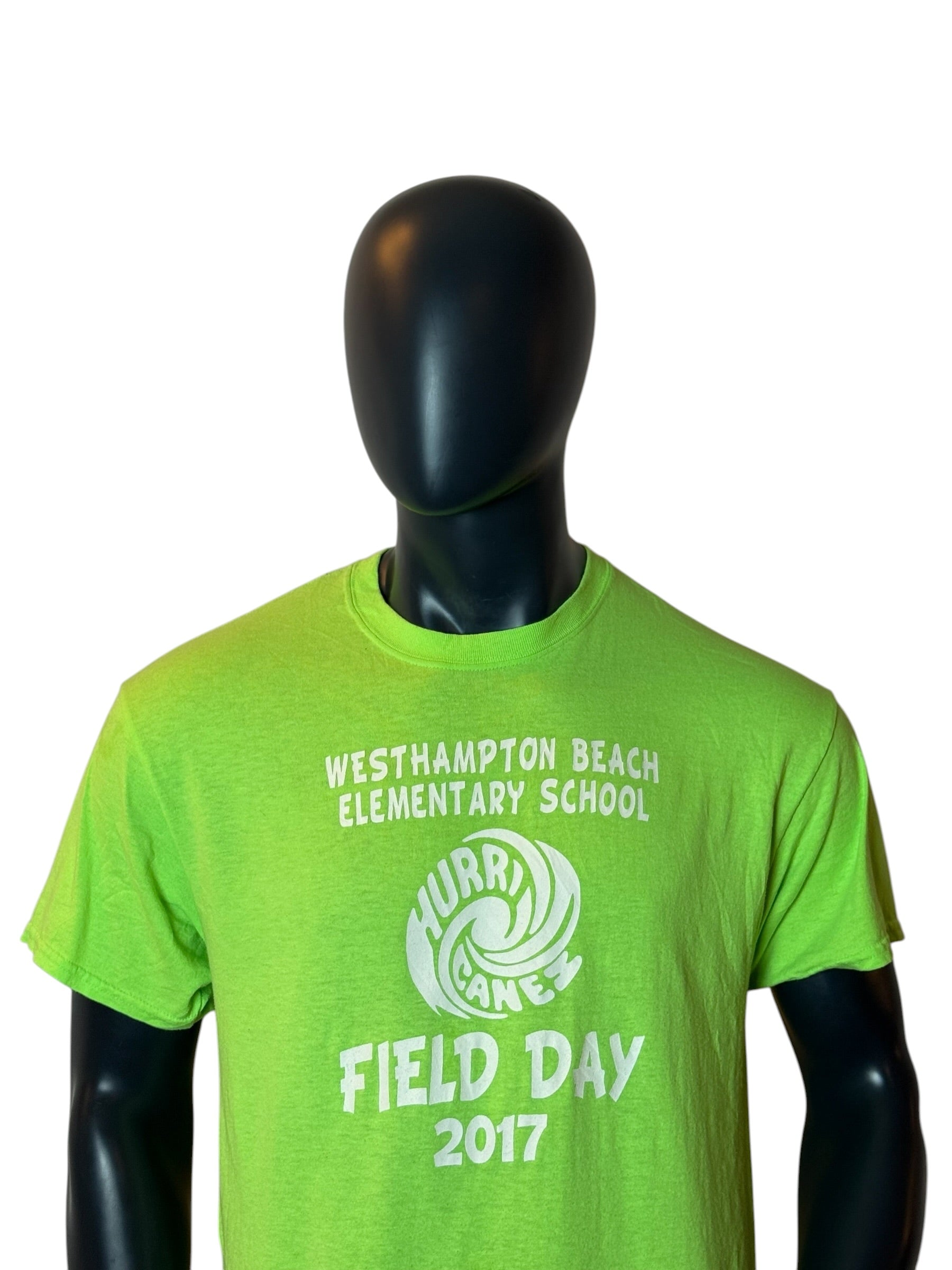 Westhampton Beach Field Vintage Day 2017 T-Shirt Neon Green