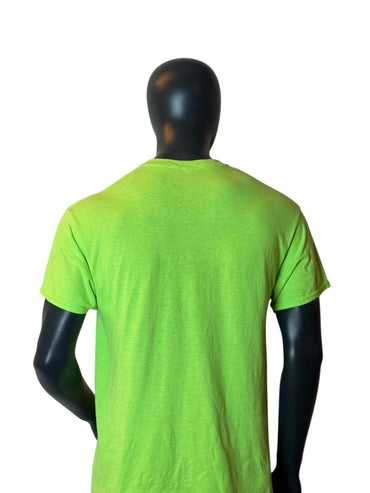 T-shirt vintage Westhampton Beach Field Day 2017 vert fluo taille L