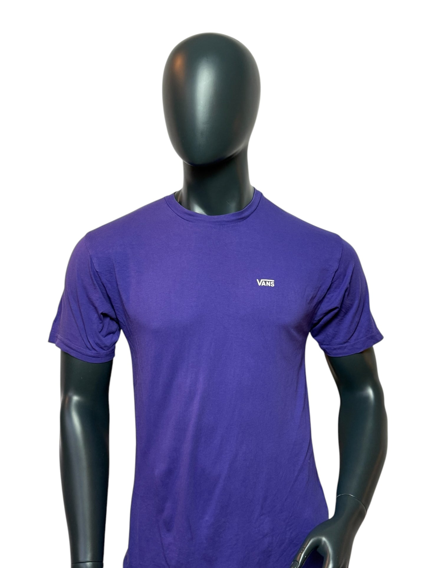 Vintage Vans T-Shirt, Lila, Retro Streetwear Basic Tee Size M